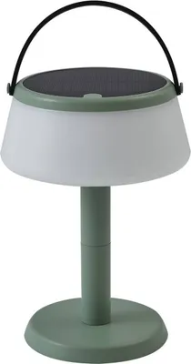 Produktbild von Lindby LED-Solar-Tischleuchte Mikkel, grün, dimmbar