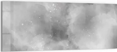 Produktbild von DEQORI Glasbild Echtglas 150x60 cm 'Nebel und Sterne' Wandbild Bild modern Deko