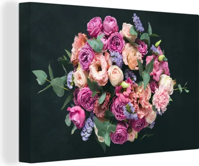 Zdjęcie produktu dla OneMillionCanvasses® - Obrazy na płótnie - 140x90 cm, Kwiaty - Pastelowy - Różowy, Dekoracja ścienna - Zdjęcie na płótnie - Obraz na drewnianej ramie