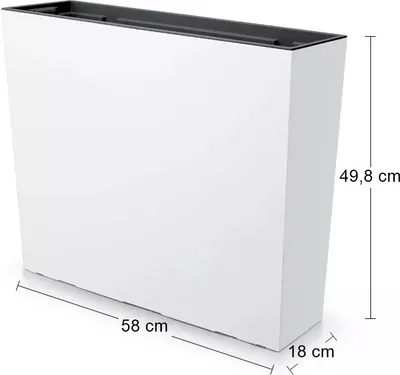 Image de Truhlík vysoký URBI CASE T s vkladem 58 cm - barva: bílá