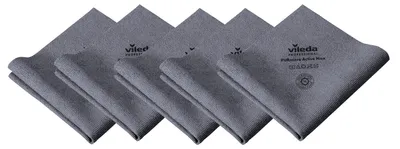 Produktbild von Vileda Professional, Mikrofasertuch PurMicro Active XL, grau, 5 Stück, 59 x 44 c
