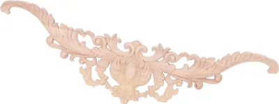 Image de Appliques en bois Exquise Elégante Style Européen Caoutchouc Bois Long Fleur Pièce Décoration Maison Sculptée Accessoires