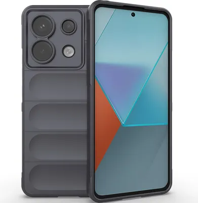 Produktbild von Handyhülle für Xiaomi Redmi Note 13 Pro 5G Weich TPU Silikon Stossfest Anti-rutsch Hülle Dunkelgrau
