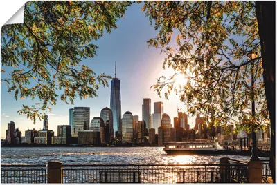 Produktbild von ARTland Poster Sonnenaufgang über New York Größe: 30x20 cm