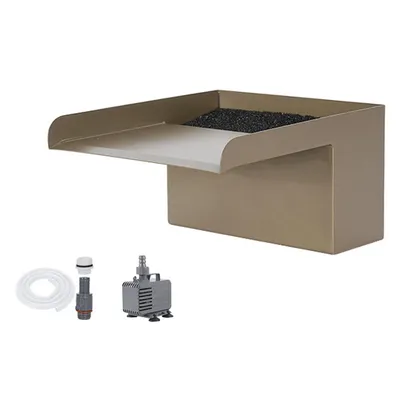Produktbild von Wasserfall Garten Edelstahl 150mm Auslauf 3000 l/h Teich Pumpe Komplettset Bachlauf Wasserzirkulation für Garten Teich