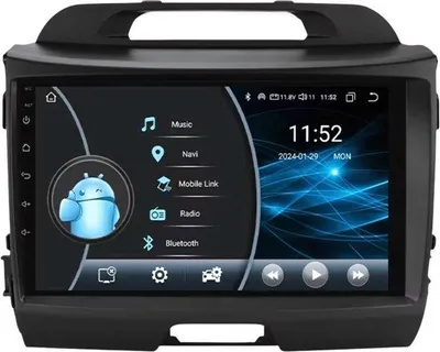 Obrázok produktu pre Autorádio s Bluetooth a CarPlay pre Kia Sportage 3 (2011–2016) – Kompatibilné s Apple a Android – Stereo systém – Navigačný systém – 2 GB RAM, 32 GB interná pamäť