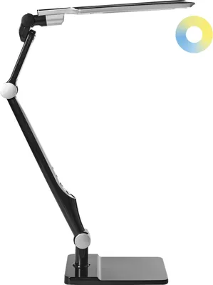 Produktbild von BELIANI LED-Schreibtischlampe Schwarz Dimmbar Verstellbarer Arm 3 Farbtemperaturmodi Modern Büro Homeoffice Schreibtischleuchte Arbeitsleuchte