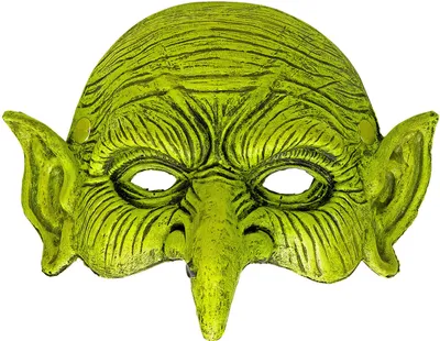 Immagine prodotto di Mezza maschera verde da strega