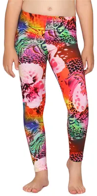 Image de Leggings longs en coton pour filles Merry Style MS10-337 (imprimé multicolore, 110)