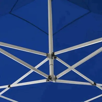 Immagine prodotto di Tenda da festa in alluminio con telo parasole e tetto impermeabile, dimensioni 3x3 metri, struttura leggera, colore blu