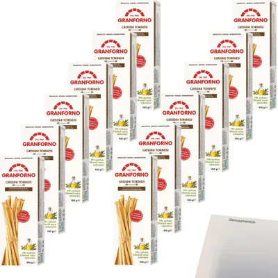 Produktbild von Knusprige Grissini torinesi mit nativem Olivenöl Extra VPE (12x125g Packung) + usy Block
