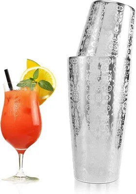 Produktbild von Professionelles Cocktail-Shaker-Set aus Edelstahl - Cocktail-Shaker-Set zum Zubereiten von Cocktails