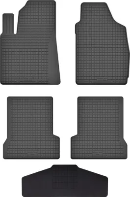 Produktbild von Gummi Fußmatten Set Für: Ford Ka Mk2 (2008-2012) Gummimatten Schwarz