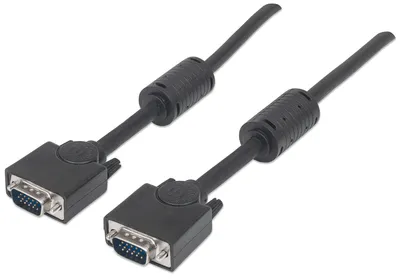 Image de Câble SVGA MANHATTAN HD15 mâle/femelle 3.0m noyau en ferrite noir