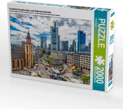Produktbild von CALVENDO Puzzle Frankfurt Hauptwache und Katharinenkirche | 2000 Teile Lege-Größe 90x67cm Foto-Puzzle für glückliche Stunden