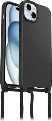 Produktbild von OtterBox React Tasche Apple iPhone 15 Plus, iPhone 14 Plus Smartphone - Schwarz - Nylon, Plastik Körper - Sturzsicher - Halsriemen - 165,9 mm Höhe x 82,8 mm Breite x 10,7 mm Tiefe