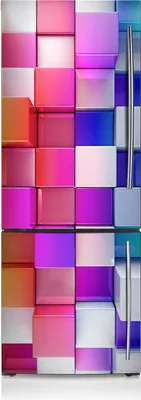 Produktbild von Magnetfolie Magnete Küche Kühlschrank Dekoration 60x205 cm - Abstrakt bunt