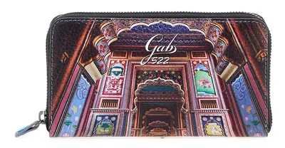Produktbild von Gabs Leder Geldbörse GMONEY17 Zip Around Wallet Fuxia Jaipur mehrfarbig