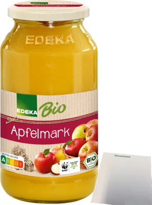Produktbild von Edeka  Apfelmark aus 100% Äpfeln kaltgerieben (700g Glas) + usy Block