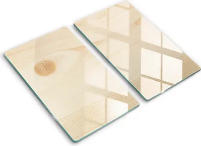 Produktbild von Abdeckung Glas - Küchenabdeckung - 2x30x52 cm - Abdeckplatte -Holzbrett