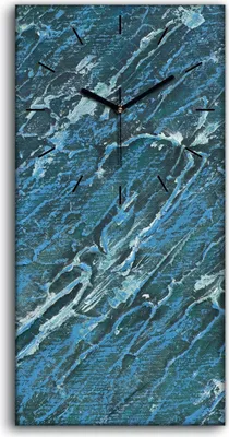 Produktbild von Wandbild Leinwand Bilder mit Uhr Geräuschlos 30x60 Malerei Abstrakte Kunst - schwarze Hände
