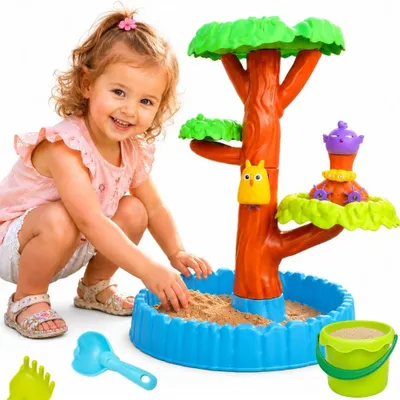 Immagine prodotto di Tavola acquatica Woopie 2 in 1 con sabbiera Happy Tree e 8 accessori