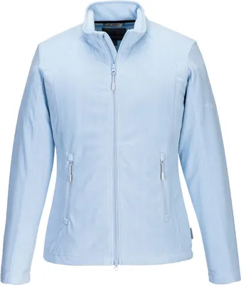 Produktbild von Blue Wave Damen Fleecejacke Leah mit Stehkragen - Jacke mit windfestem Tafetta-Innenfutter in Oceanblau Größe 40