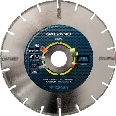 Produktbild von Nozar Diamant-Trennscheibe Typ Galvano -für Marmor 180 x 22,23 mm