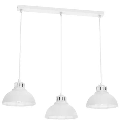 Immagine prodotto di Lampada a sospensione a tre lamelle bianca SVEN 9077 Luminex
