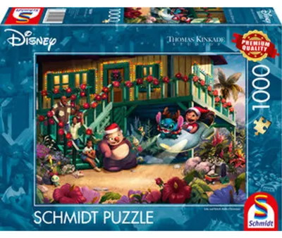 Produktbild von Thomas Kinkade Studios: Disney - Lilo and Stitch Aloha Christmas (1000 Teile)
