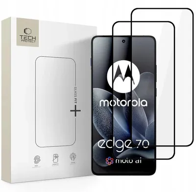 Obrázok produktu pre TECH-PROTECT GLASS FIT+ 2-PAK ochranné tvrdené sklo pre Motorola Edge 70 5G čierne (5906302323531)
