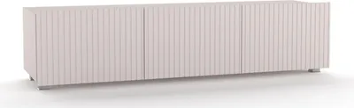 Produktbild von TV-Schrank KOLDER KL-02 mit 3 Türen Fernsehschrank 150 cm Fernsehtisch Lowboard Wohnzimmer Schrank Grifflos SoftClose Modern (Kaschmir)