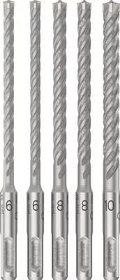 Immagine prodotto di Set di punte per martello PRO SDS plus-5X, 6/6/8/8/10 mm, 5 pz.