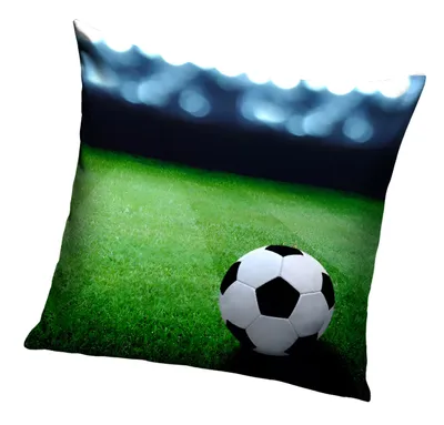 Produktbild von Dekokissen mit Fußball-Motiv 40x40 cm, inklusive Füllung, maschinenwaschbar