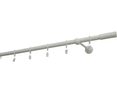 Obrázek produktu pro Jednoduchá garnýž sada kovová Ø 19 mm 300 cm bílá lesklá