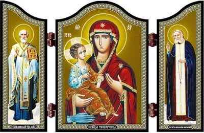 Produktbild von 1405 Gm. Dreihändige Christliche Ikone Troeruchica Reise Altar Geschenk