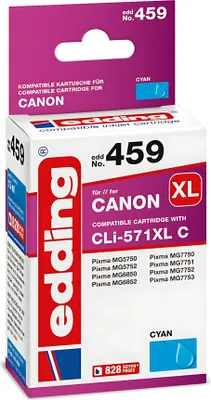 Produktbild von Edding Tintenpatrone EDD-459 ersetzt Canon CLI-571XL
