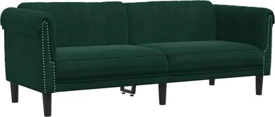 Produktbild von vidaXL Sofa 3-Sitzer Dunkelgrün Samt