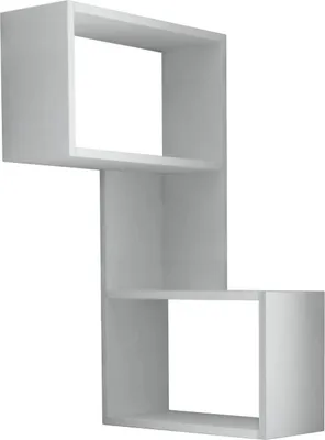 Image de Putrajaya - Étagère, 47x20x86h cm Blanc, 3 Étagères