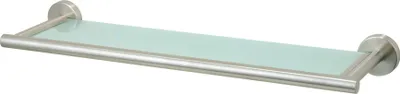 Produktbild von Wand-Glasregal Neapel, Edelstahl, 54 cm