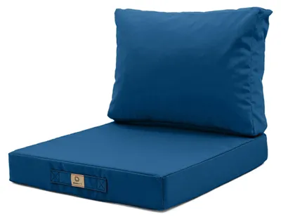 Image de Coussins pour salon de jardin déhoussable 50x60cm Bleu pétrole