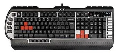 Zdjęcie produktu dla A4Tech X7-G800, Pełnowymiarowy (100%), Przewodowa, PS/2, QWERTY, Czarny