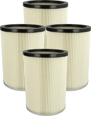 Produktbild von vhbw 4x Faltenfilter Ersatz für Kärcher 6.904-325.0, 6.904-048.0 für Staubsauger - Patronenfilter Weiß Abwaschbar