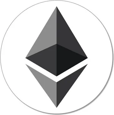 Produktbild von Aufkleber Ethereum Logo Ø 95 mm 10-er Pack