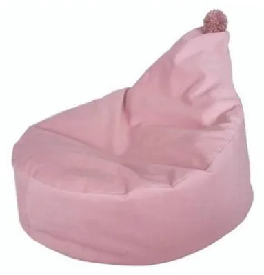 Image de MONIO for kids Pouf à pompon rose