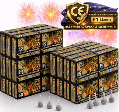 Produktbild von 600 Knallerbsen Kinderfeuerwerk F1 für Jugendliche & Kinder Silvester Party