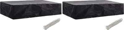 Produktbild von Gartenliege-Abdeckungen 2 Stk. 8 Ösen 218x77x55 cm