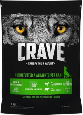Produktbild von Crave Trockenfutter für Hunde Adult mit Lamm und Rind 1000 g