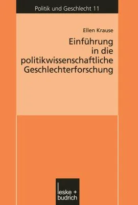 Obrázek produktu pro Einführung in die politikwissenschaftliche Geschlechterforschung