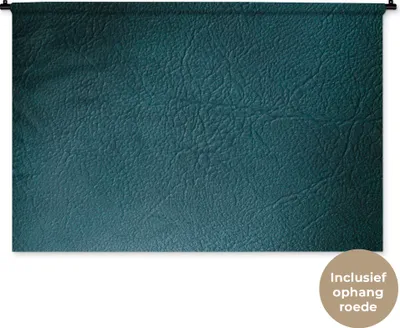 Produktbild von MuchoWow® Wandteppich Wandbehang Leder - Lederoptik - Grün - Blau 150x100 cm Tapisserie Dekoration Wandtuch - Waschbar - Tapisserien - Wand-Decke